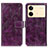 Custodia Portafoglio In Pelle Cover con Supporto K04Z per Xiaomi Redmi Note 13R Pro 5G Viola