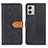 Custodia Portafoglio In Pelle Cover con Supporto K05Z per Motorola Moto G53 5G Nero