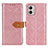Custodia Portafoglio In Pelle Cover con Supporto K05Z per Motorola Moto G53j 5G Rosa