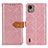 Custodia Portafoglio In Pelle Cover con Supporto K05Z per Nokia C110 Rosa