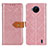 Custodia Portafoglio In Pelle Cover con Supporto K05Z per Nokia C20 Plus Rosa