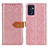 Custodia Portafoglio In Pelle Cover con Supporto K05Z per OnePlus Nord CE 2 5G Rosa