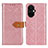 Custodia Portafoglio In Pelle Cover con Supporto K05Z per OnePlus Nord CE 3 5G Rosa