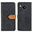 Custodia Portafoglio In Pelle Cover con Supporto K05Z per Sharp Aquos Sense7 Nero