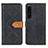 Custodia Portafoglio In Pelle Cover con Supporto K05Z per Sony Xperia 1 IV Nero
