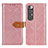 Custodia Portafoglio In Pelle Cover con Supporto K05Z per Xiaomi Mi 10S 5G Rosa