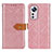 Custodia Portafoglio In Pelle Cover con Supporto K05Z per Xiaomi Mi 12S 5G Rosa