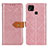 Custodia Portafoglio In Pelle Cover con Supporto K05Z per Xiaomi POCO C3 Rosa