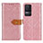 Custodia Portafoglio In Pelle Cover con Supporto K05Z per Xiaomi Redmi K50 5G Rosa