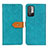 Custodia Portafoglio In Pelle Cover con Supporto K05Z per Xiaomi Redmi Note 10 5G Verde