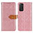 Custodia Portafoglio In Pelle Cover con Supporto K05Z per Xiaomi Redmi Note 11 4G (2022) Rosa