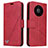 Custodia Portafoglio In Pelle Cover con Supporto K06 per Huawei Mate 40E Pro 5G Rosso