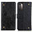 Custodia Portafoglio In Pelle Cover con Supporto K06Z per Nokia G11