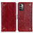 Custodia Portafoglio In Pelle Cover con Supporto K06Z per Nokia G11 Rosso