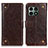 Custodia Portafoglio In Pelle Cover con Supporto K06Z per OnePlus 10 Pro 5G Marrone