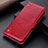 Custodia Portafoglio In Pelle Cover con Supporto K06Z per OnePlus 9 Pro 5G Rosso