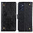 Custodia Portafoglio In Pelle Cover con Supporto K06Z per OnePlus Nord CE 2 5G Nero