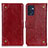 Custodia Portafoglio In Pelle Cover con Supporto K06Z per OnePlus Nord CE 2 5G Rosso