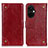 Custodia Portafoglio In Pelle Cover con Supporto K06Z per OnePlus Nord CE 3 5G Rosso