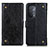 Custodia Portafoglio In Pelle Cover con Supporto K06Z per Oppo A93 5G Nero