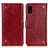 Custodia Portafoglio In Pelle Cover con Supporto K06Z per Sharp Aquos wish Rosso