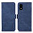 Custodia Portafoglio In Pelle Cover con Supporto K06Z per Sharp Aquos wish3 Blu