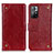 Custodia Portafoglio In Pelle Cover con Supporto K06Z per Xiaomi Poco M4 Pro 5G Rosso