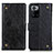 Custodia Portafoglio In Pelle Cover con Supporto K06Z per Xiaomi Poco X3 GT 5G Nero