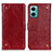 Custodia Portafoglio In Pelle Cover con Supporto K06Z per Xiaomi Redmi 10 5G Rosso