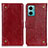 Custodia Portafoglio In Pelle Cover con Supporto K06Z per Xiaomi Redmi 11 Prime 5G Rosso