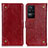 Custodia Portafoglio In Pelle Cover con Supporto K06Z per Xiaomi Redmi K40S 5G Rosso