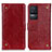 Custodia Portafoglio In Pelle Cover con Supporto K06Z per Xiaomi Redmi K50 5G Rosso