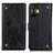 Custodia Portafoglio In Pelle Cover con Supporto K06Z per Xiaomi Redmi K50 Gaming AMG F1 5G Nero