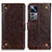 Custodia Portafoglio In Pelle Cover con Supporto K06Z per Xiaomi Redmi K50 Ultra 5G Marrone