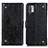 Custodia Portafoglio In Pelle Cover con Supporto K06Z per Xiaomi Redmi Note 10 5G Nero