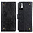 Custodia Portafoglio In Pelle Cover con Supporto K06Z per Xiaomi Redmi Note 10 JE 5G Nero