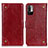 Custodia Portafoglio In Pelle Cover con Supporto K06Z per Xiaomi Redmi Note 10 JE 5G Rosso