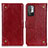 Custodia Portafoglio In Pelle Cover con Supporto K06Z per Xiaomi Redmi Note 11 SE 5G Rosso