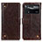 Custodia Portafoglio In Pelle Cover con Supporto K06Z per Xiaomi Redmi Note 11E Pro 5G Marrone