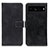 Custodia Portafoglio In Pelle Cover con Supporto K07Z per Google Pixel 7 Pro 5G Nero