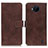 Custodia Portafoglio In Pelle Cover con Supporto K07Z per Nokia C20 Plus Marrone