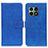 Custodia Portafoglio In Pelle Cover con Supporto K07Z per OnePlus 10 Pro 5G Blu