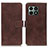 Custodia Portafoglio In Pelle Cover con Supporto K07Z per OnePlus 10 Pro 5G Marrone