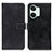 Custodia Portafoglio In Pelle Cover con Supporto K07Z per OnePlus Ace 2V 5G Nero