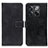 Custodia Portafoglio In Pelle Cover con Supporto K07Z per OnePlus Ace Pro 5G Nero