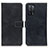 Custodia Portafoglio In Pelle Cover con Supporto K07Z per Oppo A53s 5G Nero