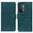 Custodia Portafoglio In Pelle Cover con Supporto K07Z per Oppo A93 5G Verde