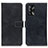 Custodia Portafoglio In Pelle Cover con Supporto K07Z per Oppo A95 4G Nero