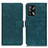 Custodia Portafoglio In Pelle Cover con Supporto K07Z per Oppo A95 4G Verde