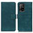 Custodia Portafoglio In Pelle Cover con Supporto K07Z per Oppo A95 5G Verde